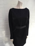 angelo katsapis BLACK DRESS SIZE UK 12 US 8 IT 44 L Ladies
