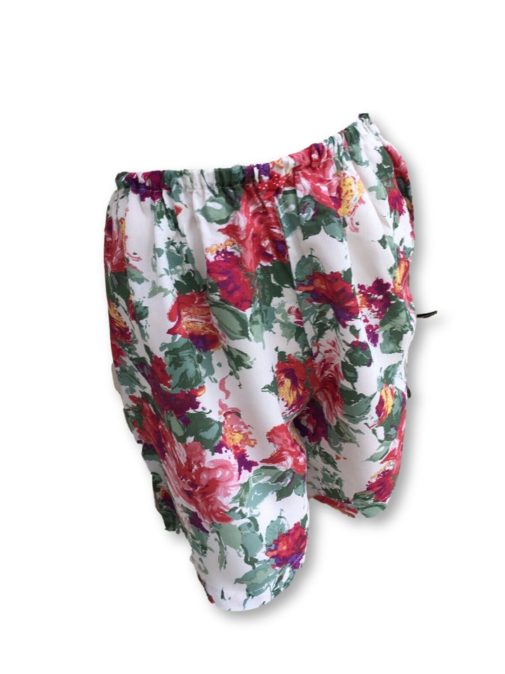 FLORAL BERMUDA SHORTS Capri Pants Trousers Size SMALL MEDIUM LARGE Ladies