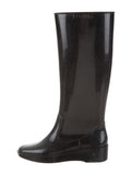 FENDI LOGO RAIN BOOTS BLACK SIZE 36 UK 3 US 6 Ladies