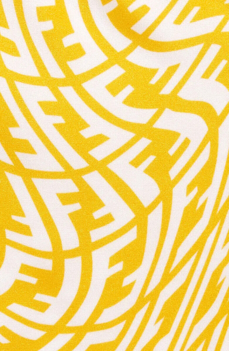 FENDI x Sarah Coleman Fisheye Logo Yellow Joggers Trackpants Size S small 2022 ladies