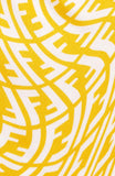FENDI x Sarah Coleman Fisheye Logo Yellow Joggers Trackpants Size S small 2022 ladies