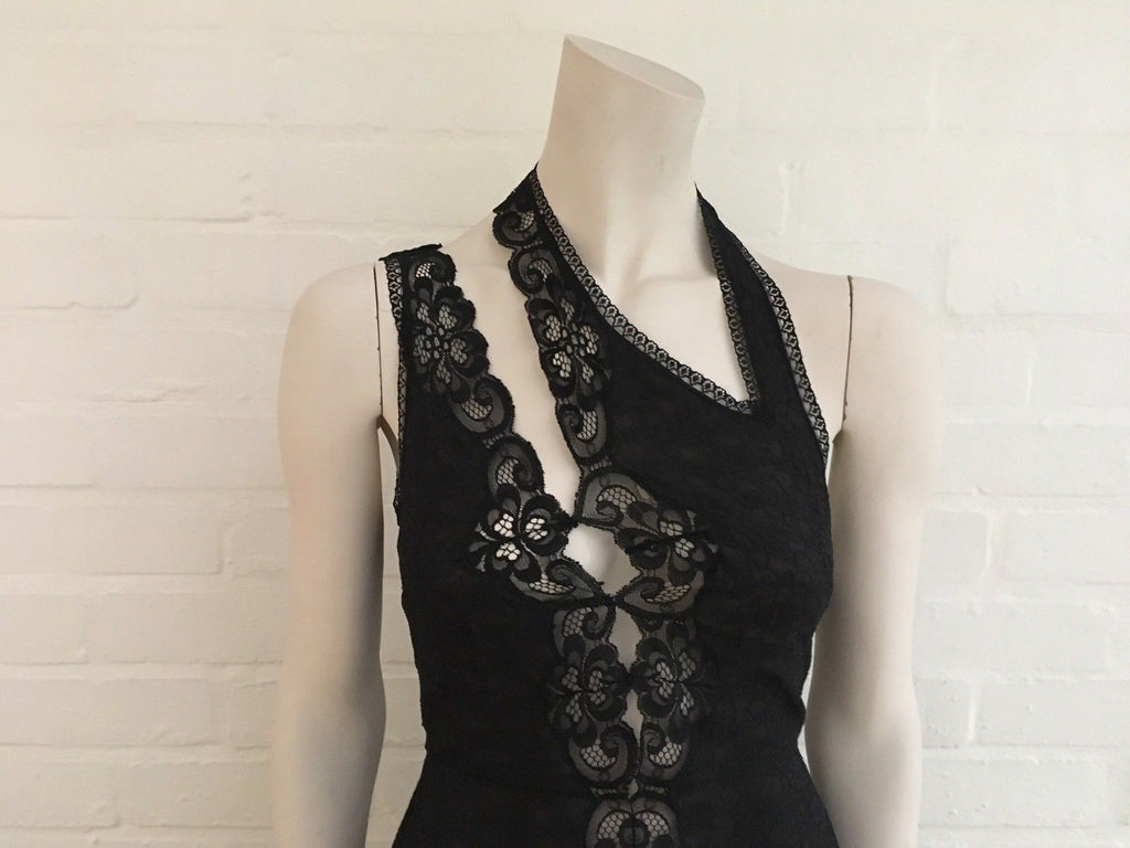STELLA MCCARTNEY CAROLINE CUTOUT BLACK LACE DRESS IT 36 UK 4 US 0 Ladi Afashionistastore STELLA MCCARTNEY CAROLINE CUTOUT BLACK LACE DRESS IT 36 UK 4 US 0 Ladi Afashionistastore