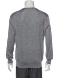 J.Crew Grey Slim Fit V neck Jumper Pullover Merino Wool Sweater Size L large men