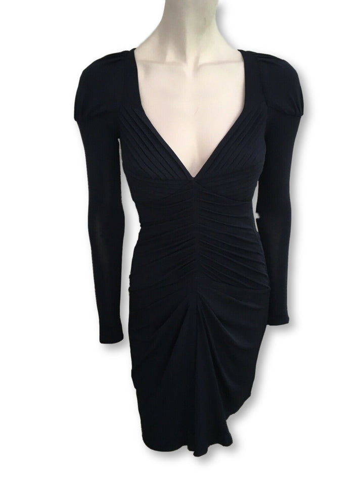 Julien Macdonald Runaway Bodycon LBD Little Black Dress LADIES