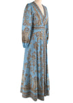 ZIMMERMANN Fiesta Paisley-Print Wrap Long Dress Size 0 XS ladies
