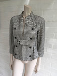 Chanel Jacket Ivory with Black Embroidery 10P F 40 UK 12 US 8 Ladies