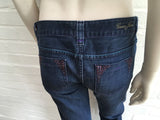 GUESS Women's Rhinestone Crystals Capri Skinny JEANS Denim Size 27 ladies