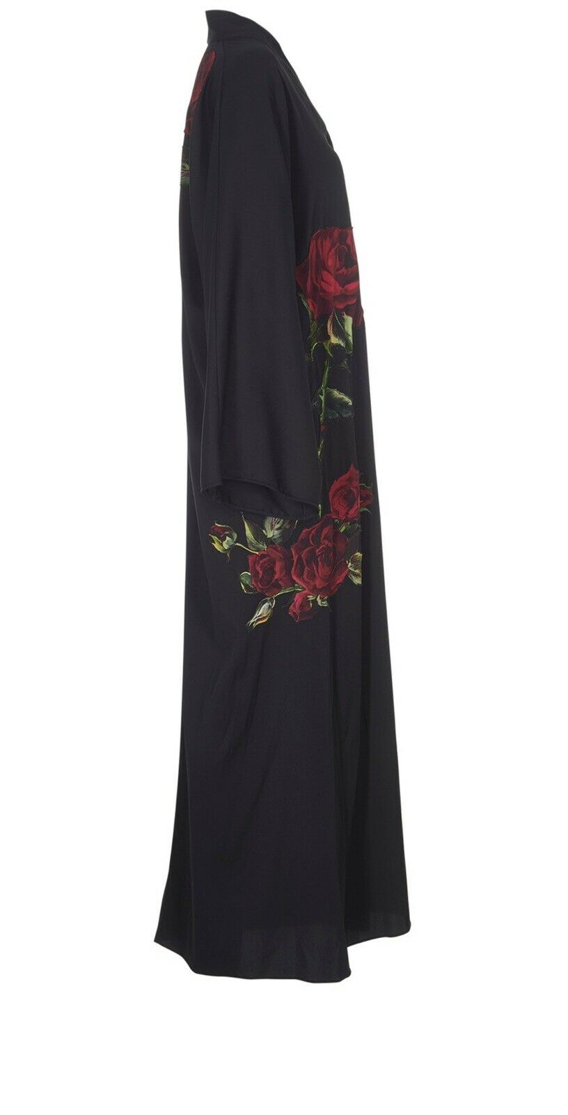 Dolce & Gabbana Embroidered Flowers Silk Abaya Size I 42 UK 10 US 6 ladies
