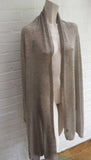 JOSEPH Cashmere Medium Size in Natural Fine Knit SCARF SHAWL Ladies