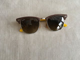Ray-Ban RB3016 Clubmaster 1104/85 Yellow Brown Unisex Amazing Ray Ban