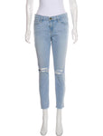 FRAME Le Skinny de Jeanne distressed mid-rise jeans pants trousers  Ladies