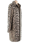 Céline Celine Paris 2020 RUNWAY LEOPARD PRINT MACINTOSH COAT $3,100 Size F 34 XS ladies