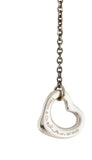 Tiffany & Co. 925 Sterling Silver Elsa Peretti Open Heart Drop Earrings Ladies