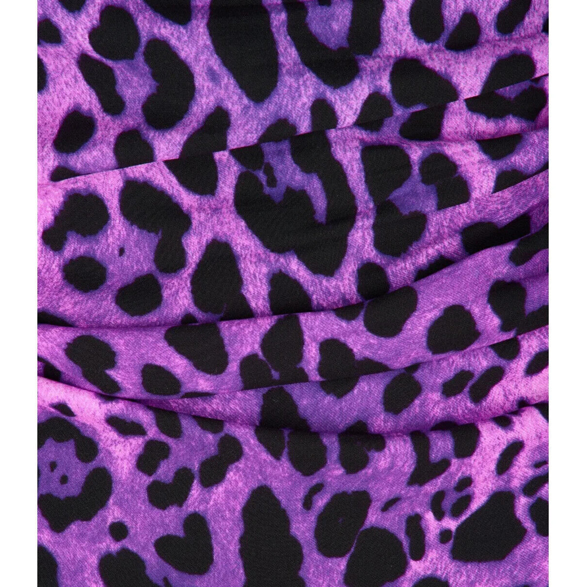Dolce & Gabbana Silk Leopard Purple Mini Dress Size I 44 Uk 12 L large ladies