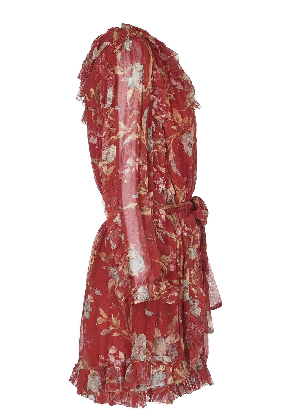 ZIMMERMANN Corsair Iris Silk Red Corsair Romper Jumpsuit Size 1 ladies