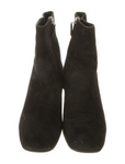 Prada Suede Ankle Booties Short High Heel Boots Size 38.5 US 8.5 UK 5.5 ladies
