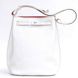 HERMES HERMÈS Taurillon Clemence So Kelly 26 White Sanguine Bag Handbag LADIES