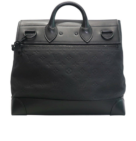 SOLD OUT LOUIS VUITTON Taurillon leather Monogram Mens Steamer Pm