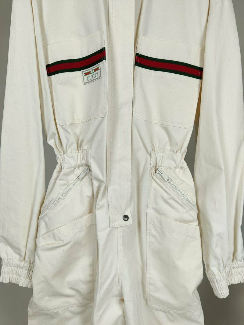 GUCCI 2021 logo printed boiler suit jumpsuit SIZE XL ladies