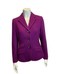 RALPH LAUREN Lautren Wool Ashford Fitted Blazer Jacket Size US 8 UK 12 ladies