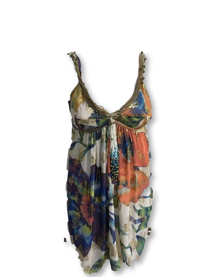 Matthew Williamson Runaway Printed silk maini dress gown  Ladies