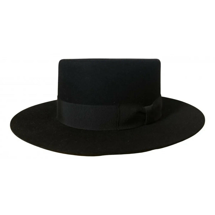 Saint Laurent Black RABBIT FUR HAT Fedora SOLD OUT Size 55 ladies