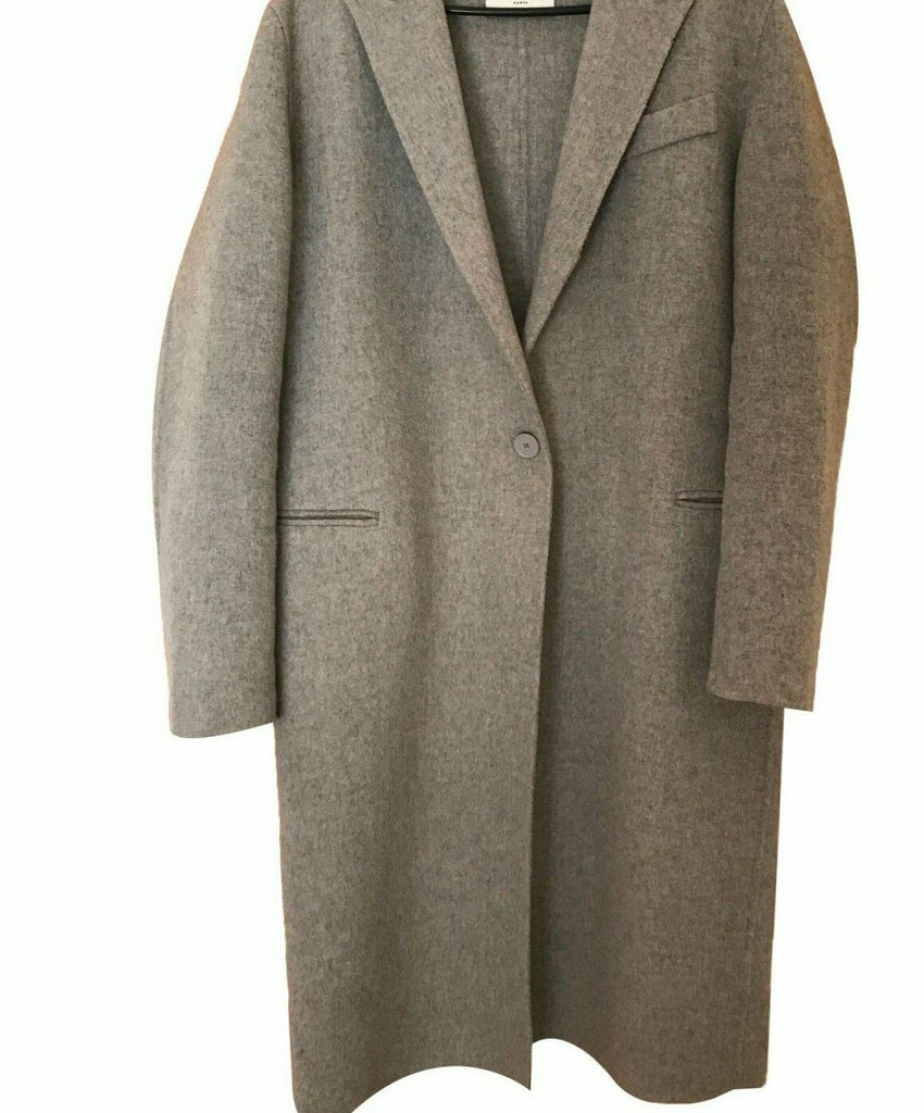 Wool-blend Coat - Light gray - Ladies