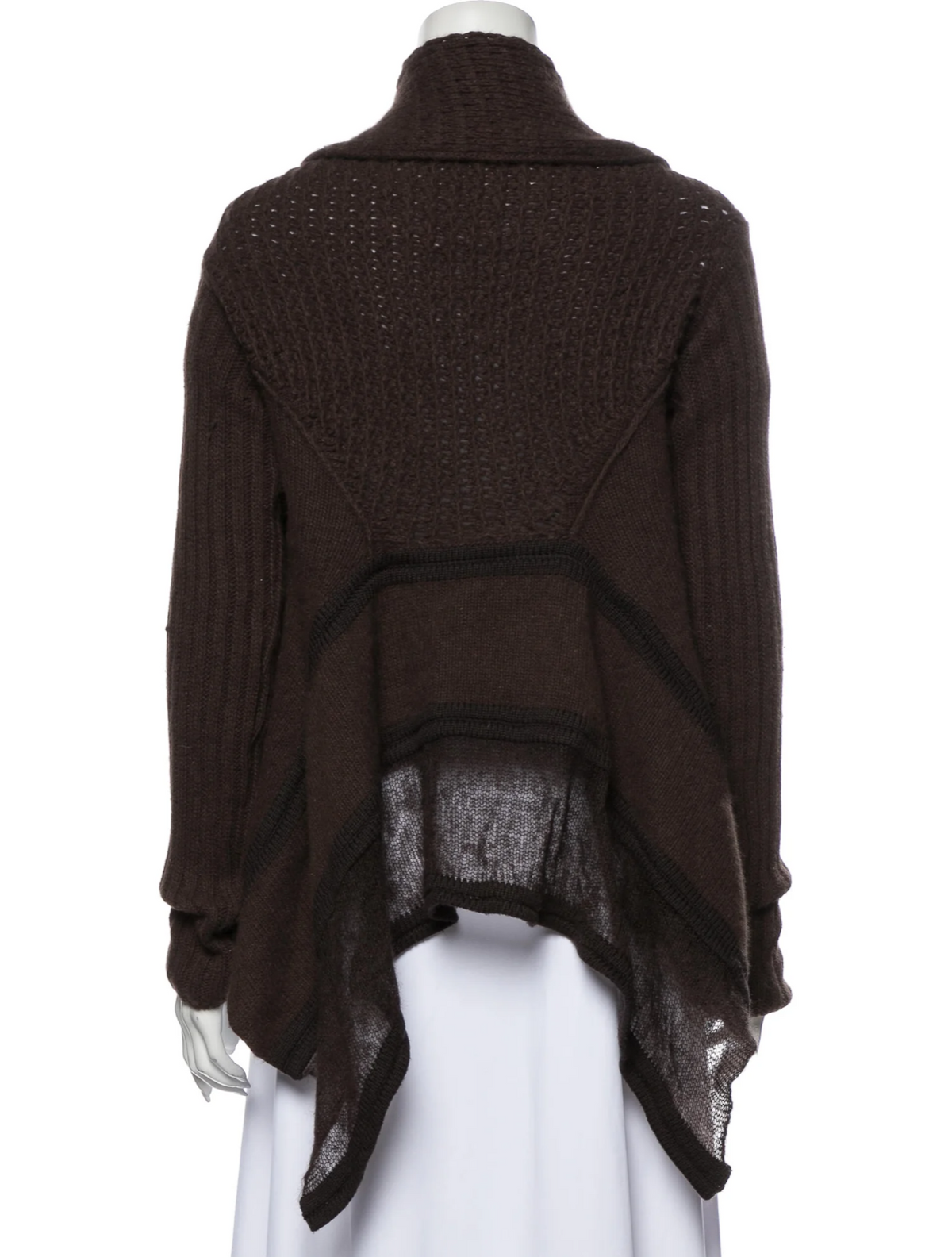 Rick Owens 2005 moog wool cardigan Knit Open Front Cardigan Size XS ladies