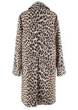 Céline Celine Paris 2020 RUNWAY LEOPARD PRINT MACINTOSH COAT $3,100 Size F 34 XS ladies