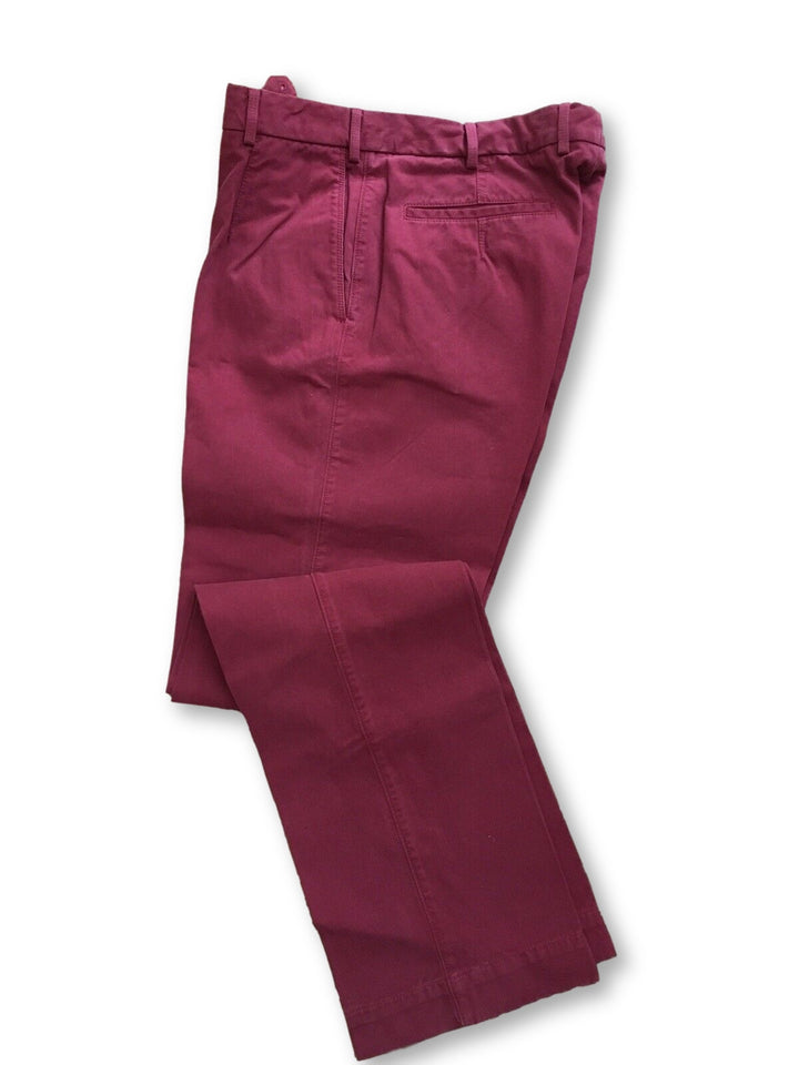 BURBERRY London Men’s Red Corduroy Trousers Pants Size 50 MEN