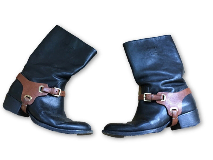 Ralph Lauren Leather Mid-Calf Equestrian Riding Boots Ladies