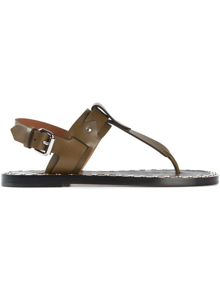ISABEL MARANT Jewel leather flat sandals shoes Ladies