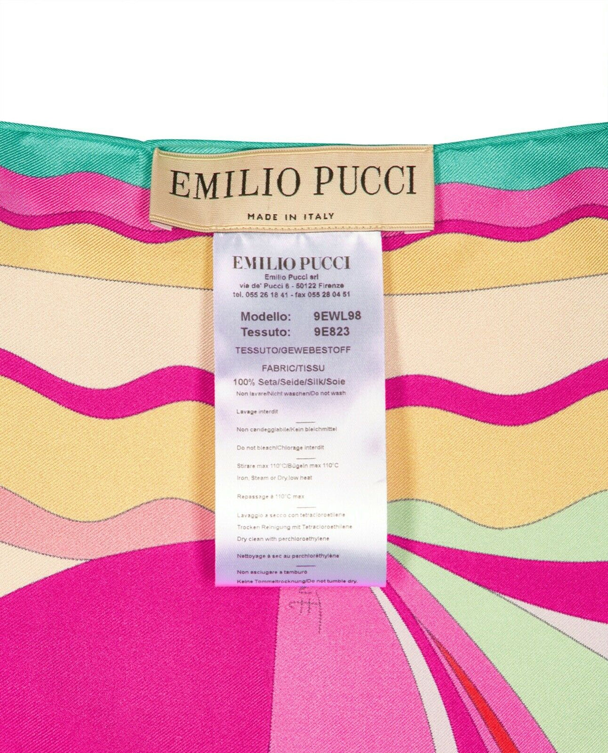 Emilio Pucci 2019 MOST WANTED Gorgeous Silk Printed Kaftan Dress ONE SIZE FITS ladies