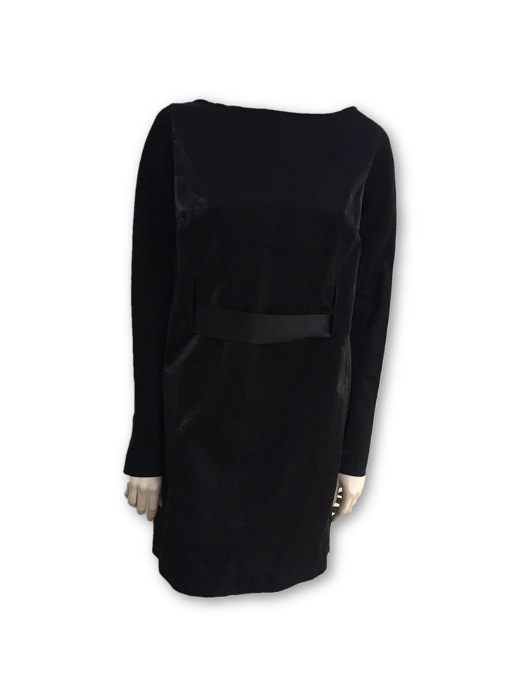 angelo katsapis BLACK DRESS SIZE UK 12 US 8 IT 44 L Ladies