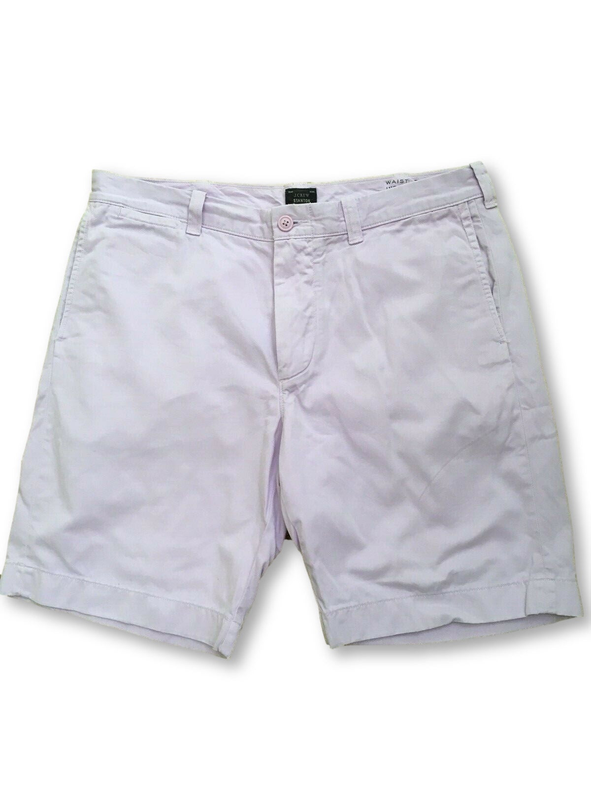 J.CREW Mens Lavander Stanton Cotton Twill Shorts SIZE 34 W Men