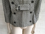 Chanel Jacket Ivory with Black Embroidery 10P F 40 UK 12 US 8 Ladies