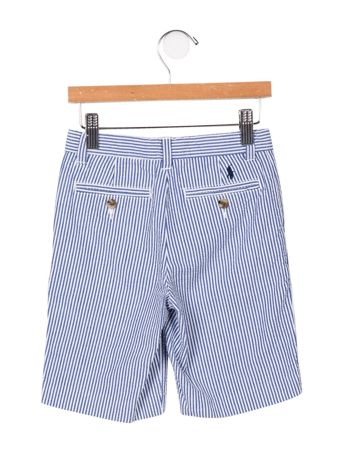 RALPH LAUREN POLO KIDS BOYS' FOUR-POCKET PINSTRIPE SHORTS 5 YEARS OLD Children
