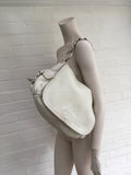 Prada Side Pocket Flap Shoulder Bag Vitello Daino Large Ladies