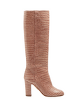 Aquazzura Brera 85 crocodile-print leather knee-high boots Size 37 US 7 UK 4 ladies