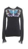MARY KATRANTZOU Runaway Tuco Embroidered cashmere knit sweater jumper S Small Ladies
