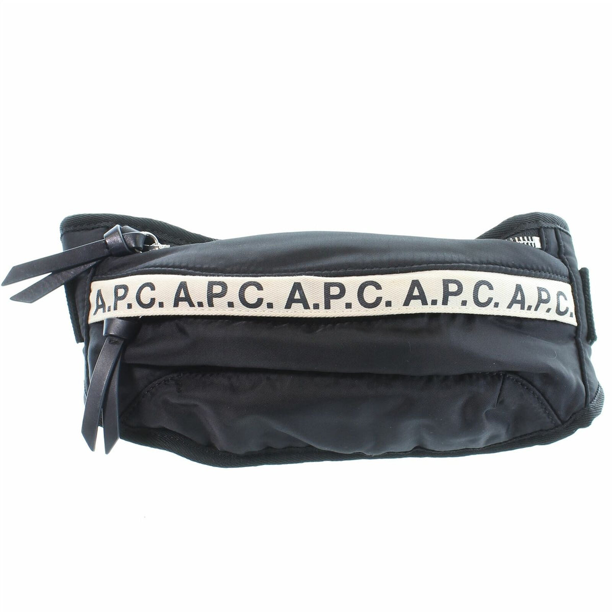 A.P.C. Lucille Leather-Trimmed Logo-Print Nylon Belt Bag Men