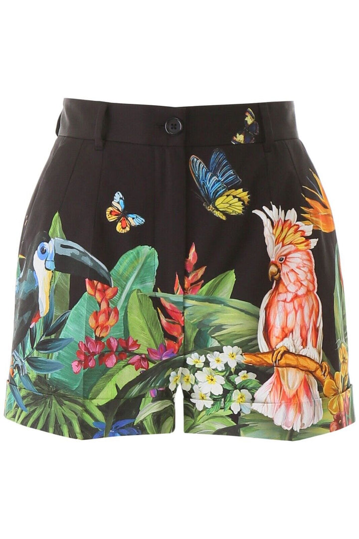 Dolce & Gabbana D&G Tropical Jungle-print shorts Size I 48 UK 16 US 12 ladies