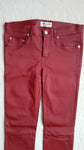 SAINT LAURENT Red Skinny stretch-leather pants Size F 38 UK 10 US 6 LADIES
