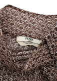 FENDI Karligraphy Liberty Print Silk Twill Shirt & Trouser Set Size I 40 uK 8 US ladies
