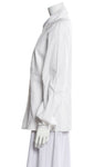 Carolina Herrera Double Collar White Cotton Shirt Size UK 14 US 12 ladies