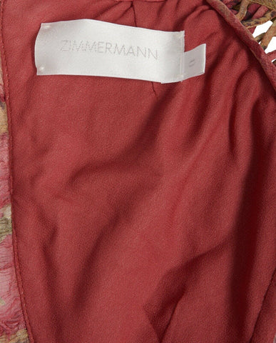 ZIMMERMANN Melody Lace Up Mini Dress Size 0 Ladies Afashionistastore ZIMMERMANN Melody Lace Up Mini Dress Size 0 Ladies Afashionistastore