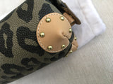 MULBERRY Leopard Print Make Up Bag Black & Birds Nest Printed Pouch BAG Ladies