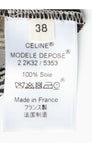 CÉLINE Celine Phoebe Philo Silk Newspaper Skirt Size F 38 ladies