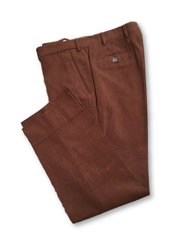 LORO PIANA Brown Cotton Trousers Pants Men