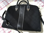 Tumi International Leather-Trimmed Laptop Case Handbag Bag Men